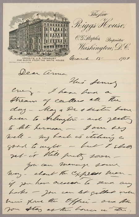 Letter, Susan B. Anthony to Anna Dann Mason