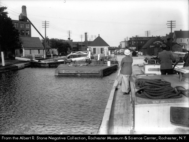 Photograph, canal boat at Lock 66