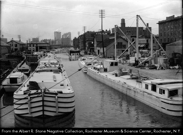 Photograph, canal boats